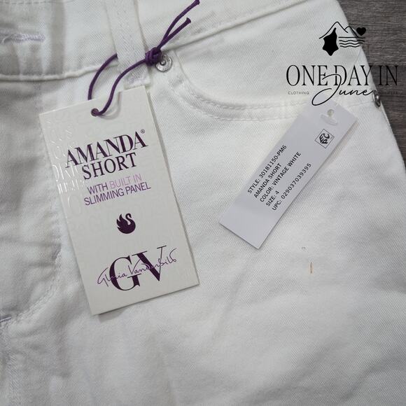 Gloria Vanderbilt Amanda Denim Shorts Size 4 - Picture 2 of 7